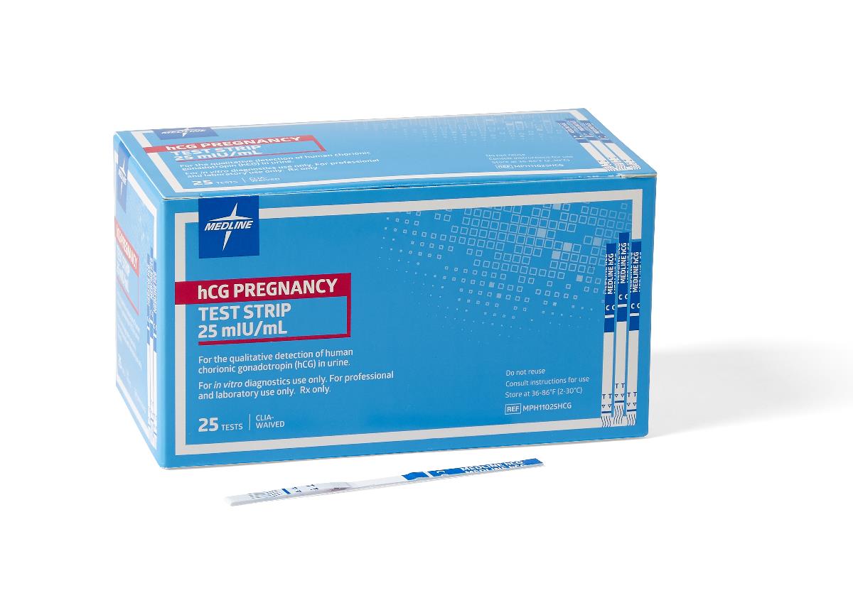 Medline hCG Pregnancy Test Strips - Early Detection Home Pregnancy Tests (20 Count) | Accurate & Fast Results for Trying to Conceive, Fertility Tracking & Family Planning