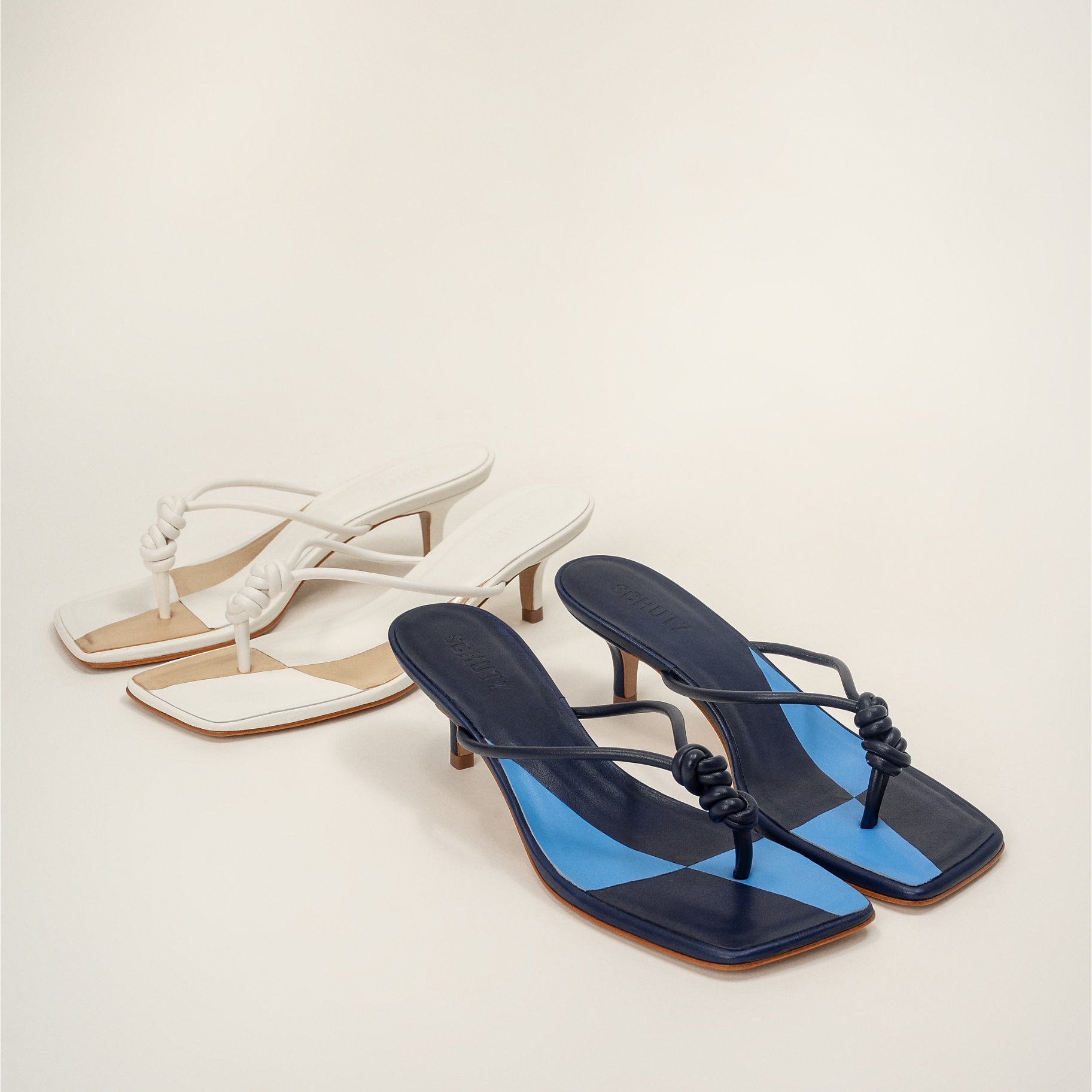 Poppy Leather Sandals for Women - Low Heel (2.4
