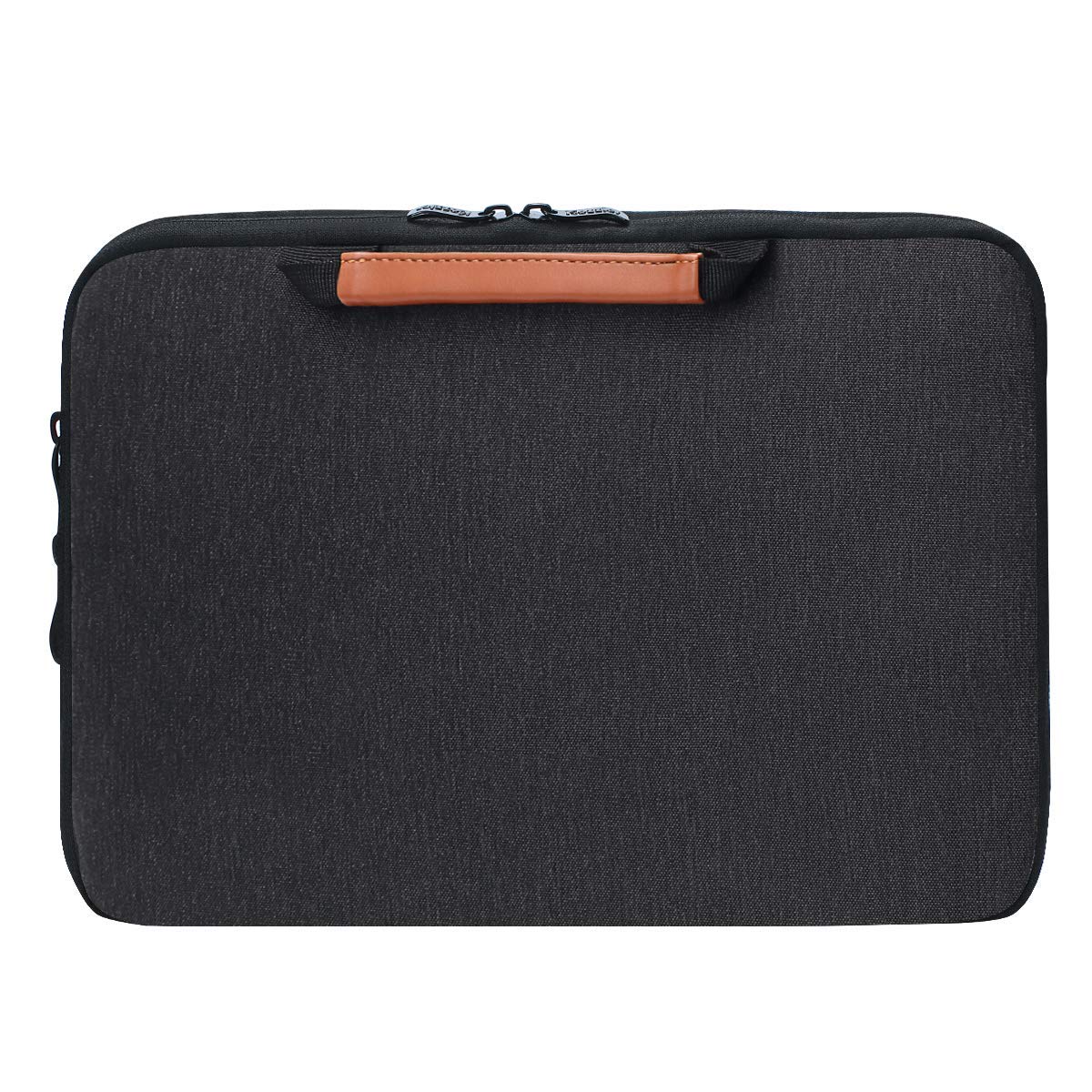 iCozzier 15-15.6 Inch Laptop Sleeve Case for MacBook Air/Pro - Protective Handle Strap Cover Bag (Black) | Perfect for Travel, Work & School
