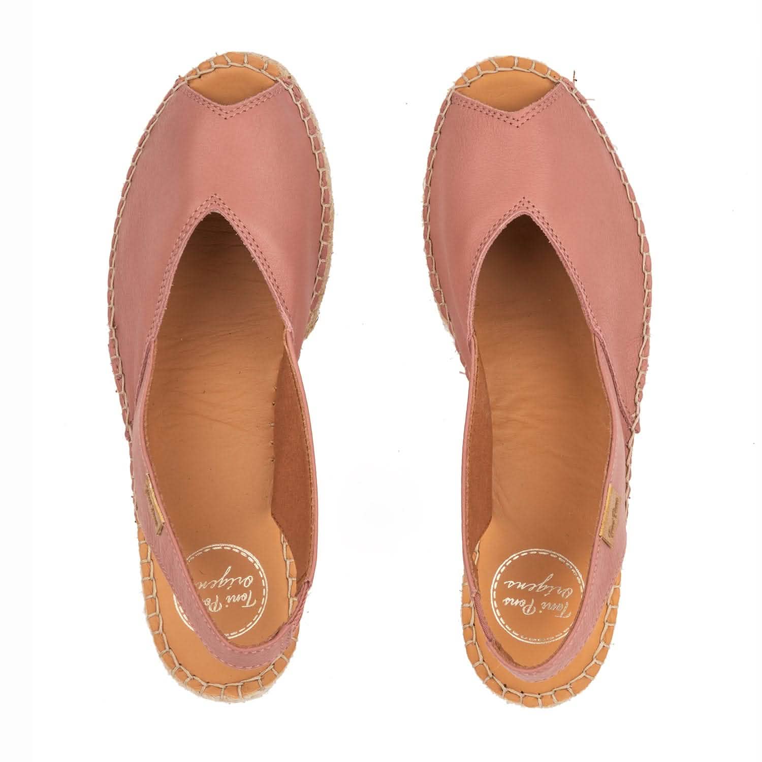 Bernia P Women's Plain Leather Wedge Espadrilles - Comfortable Casual Summer Shoes for Beach, Vacation & Everyday Wear