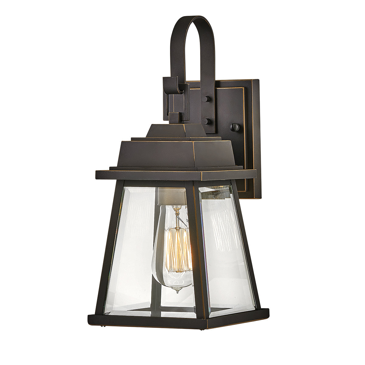 Bainbridge Small/Medium Wall Lantern with Oil Rubbed Bronze Finish - Outdoor Porch Lighting, Patio Decor, Garden Accent Light