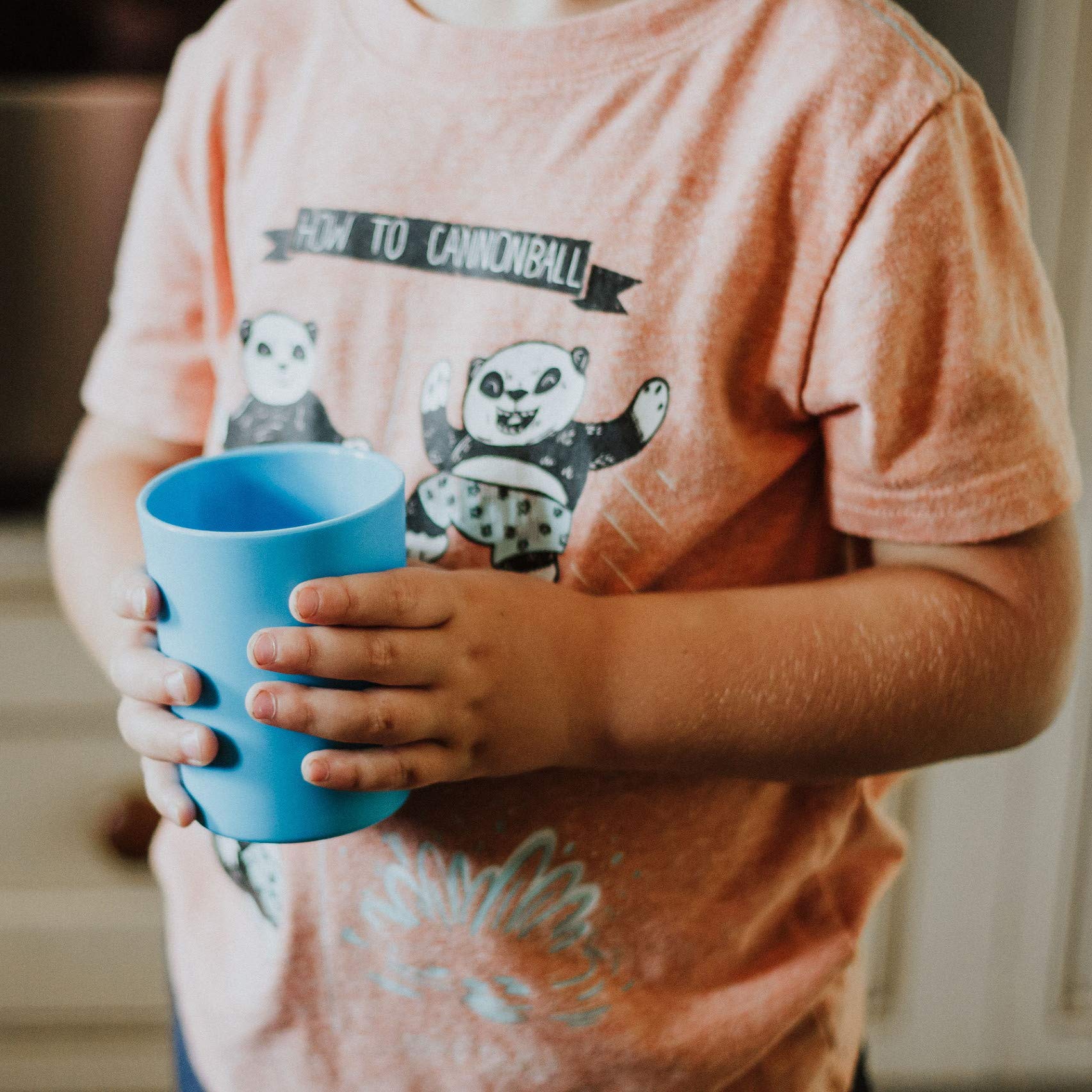 EZCUP Magnetic Fridge Cups for Kids - BPA-Free Plastic Toddler Cups with Open Top Design for Independent Drinking - USA Made Hanging Cups for Refrigerators & Water Coolers - Safe Non-Toxic Baby Cups for Home, Daycare & Travel Use
