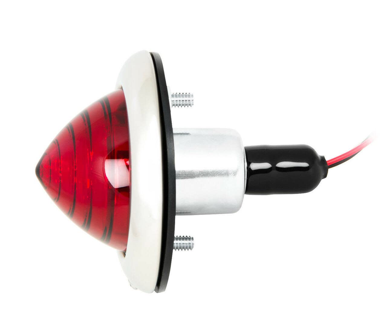 (2) Custom Baby Bullet LED Tail Lights - Red/Red Stop Turn Tail Lights for Hot Rods & Street Rods - Perfect for Classic Car Restoration & Custom Builds