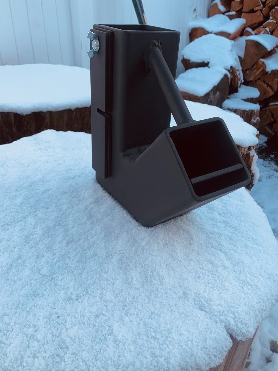 Portable Rocket Stove with Detachable Grill Top & Foldable Legs - Perfect for Camping, Backpacking, and Outdoor Cooking Adventures