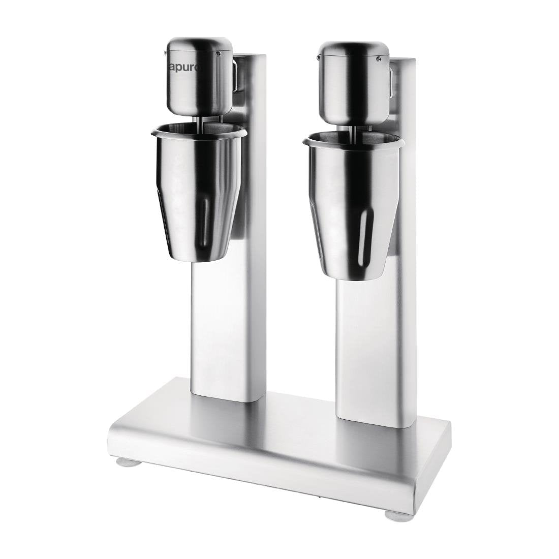 Apuro Double Milkshake Maker - Professional Blender for Thick Milkshakes, Smoothies & Frozen Drinks - Perfect for Home, Cafes & Dessert Shops (BPA-Free, 2 Stainless Steel Cups)