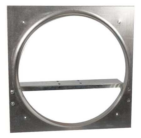 22x22 Galvanized Exhaust Fan Venturi Frame - Durable Metal Air Vent Cover for Home, Garage & Industrial Use