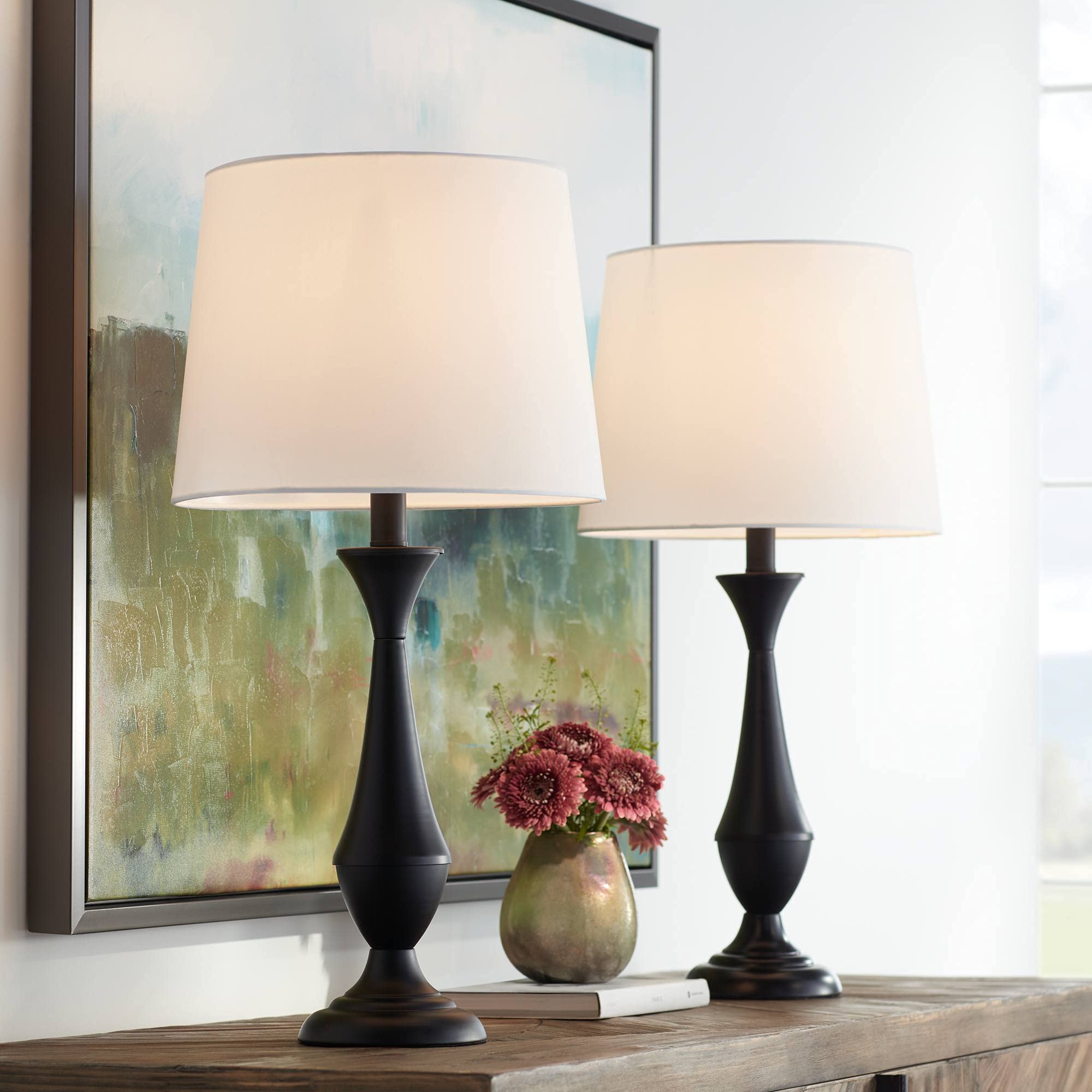 360 Lighting Joyce Modern Table Lamps Set of 2 - 24