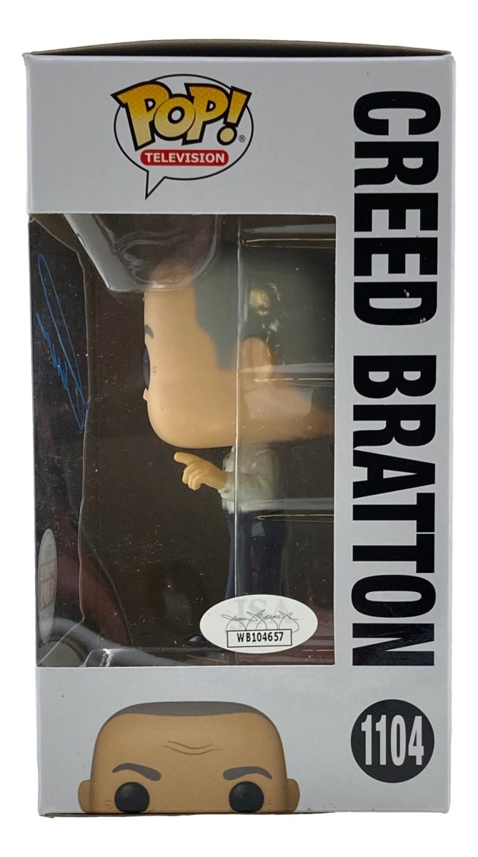 Authentic Creed Bratton Signed Funko Pop #1104 - The Office Collectible with JSA ITP Certificate | Perfect for TV Show Fans, Pop Culture Collectors & Gift Giving