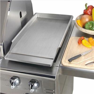 Commercial Griddle for Outdoor Cooking - Heavy Duty Stainless Steel Side Burner Griddle AGSB G - Perfect for BBQs, Camping & Backyard Parties