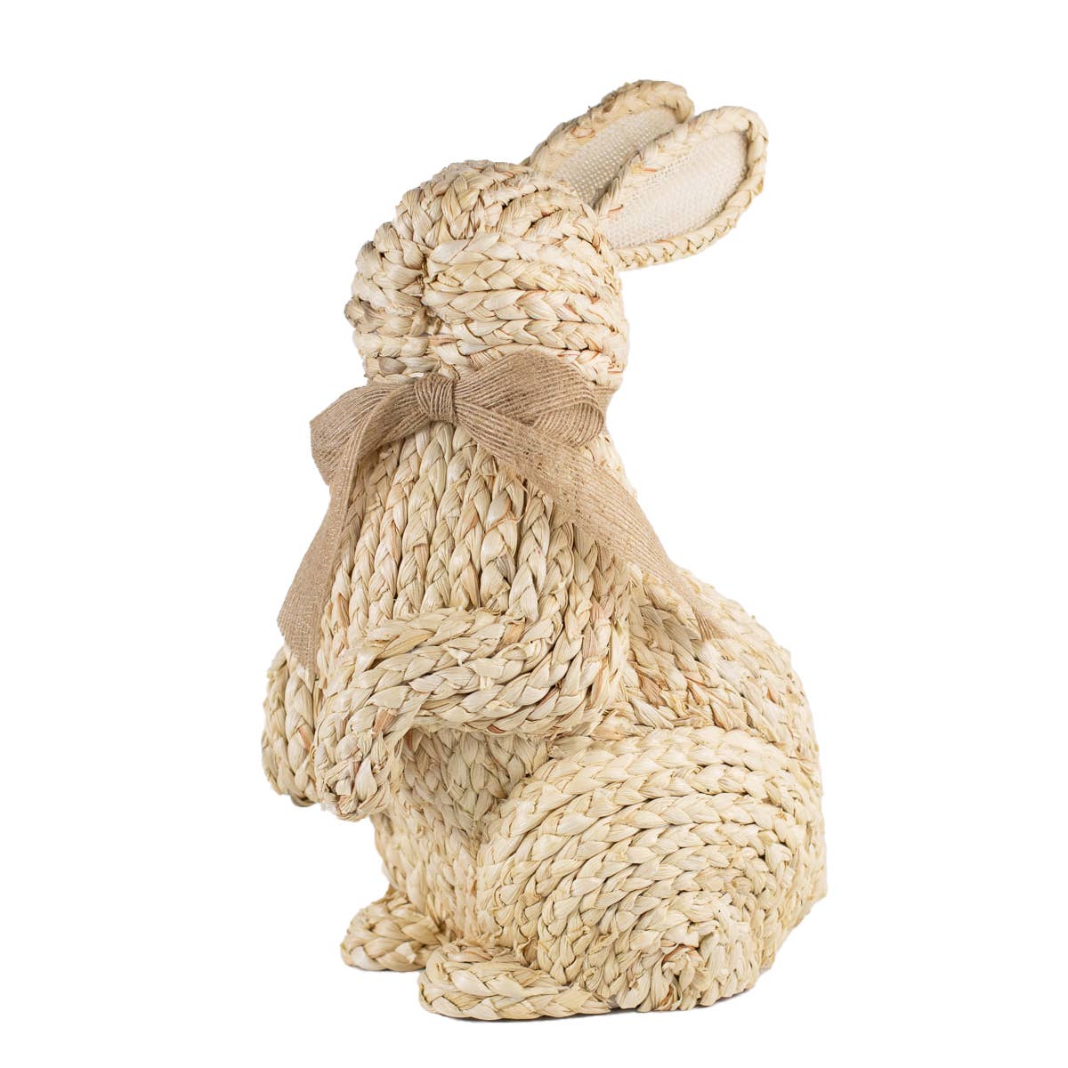 Greta Rattan Bunny - Handwoven Natural Rattan Easter Bunny Decor for Home, Garden, and Spring Party Decorations | Perfect for Easter Basket, Centerpiece, and Seasonal Home Decor