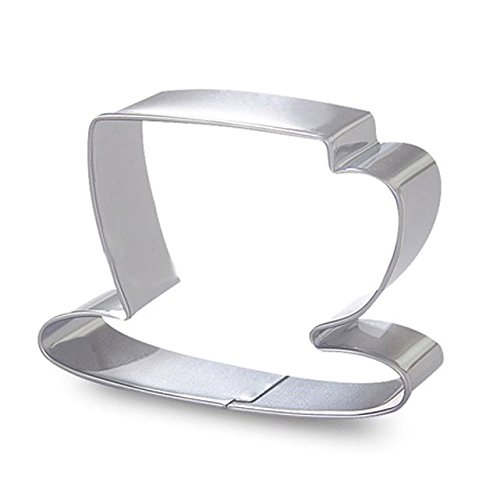 Stainless Steel Tea Pot and Tea Cup Biscuit Cookie Cutter Set - Perfect for Baking, DIY Crafts, and Holiday Cookies