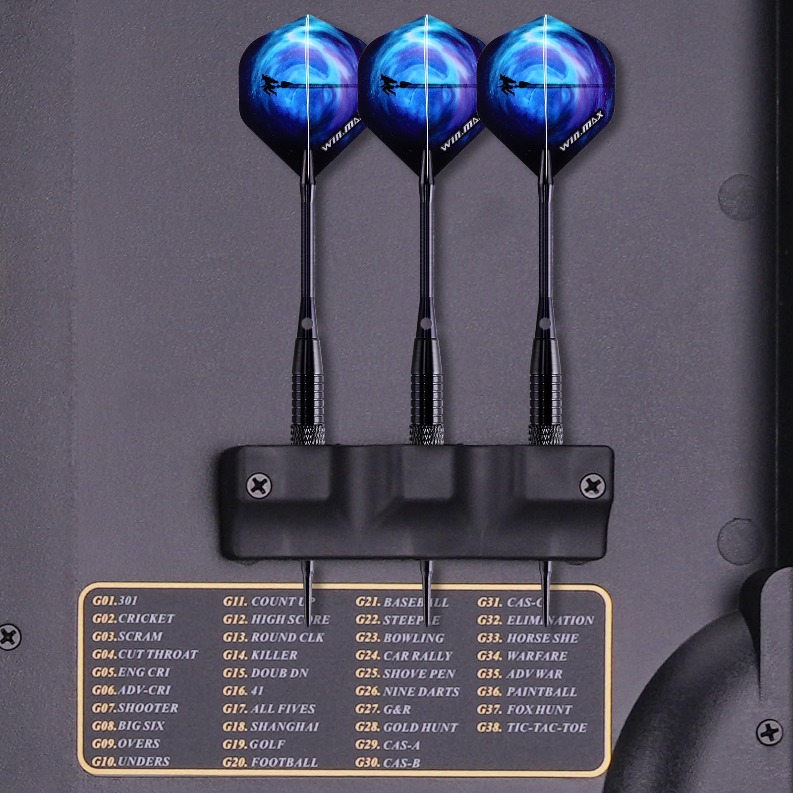 Electronic Dart Board LED Digital Dartboard Set with Cabinet - 12 Soft Tip Darts for Adults | Perfect for Game Rooms, Bars, and Home Entertainment