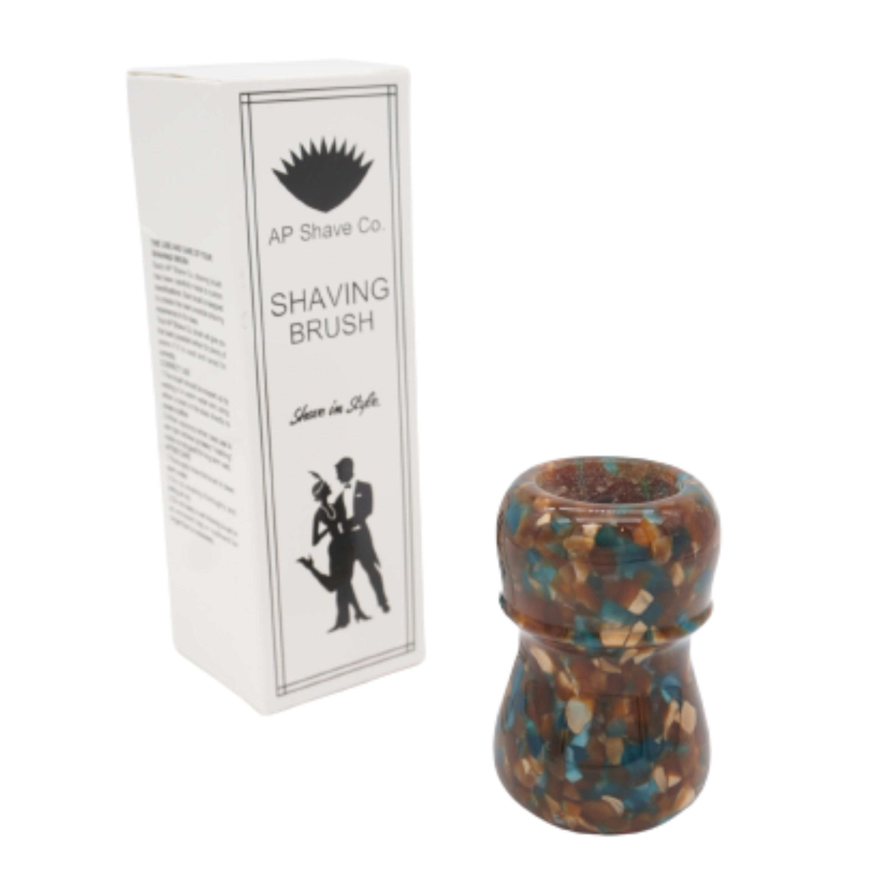 Handcrafted Shaving Brush Handle with Diamond Pattern - Fits 24mm & 26mm Knots - Perfect for Wet Shaving & Grooming Gifts