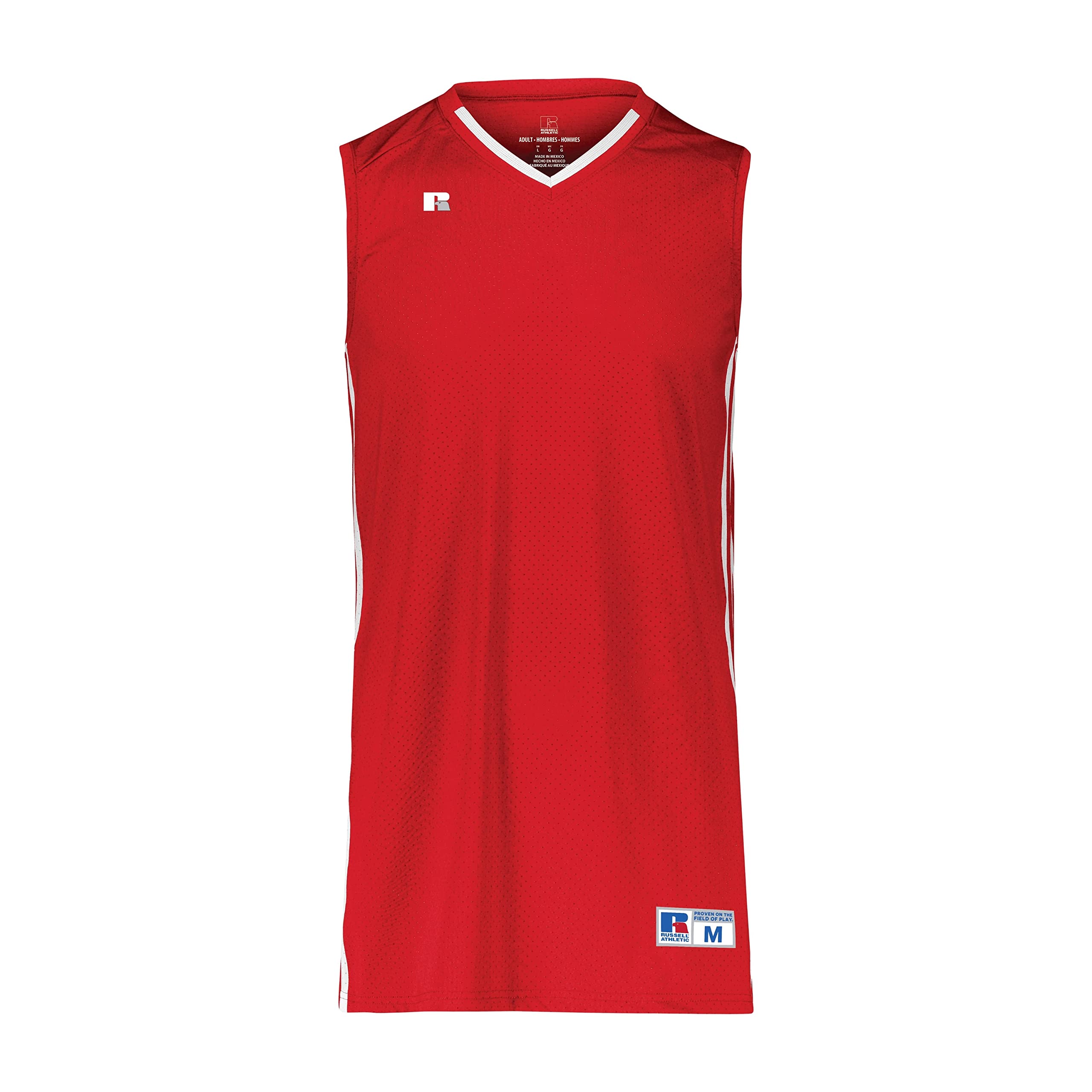 Russell Athletic Men's Legacy Basketball Jersey - Breathable Mesh Performance Jersey for Basketball, Sports & Fan Wear - Perfect for Games, Practice & Casual Street Style