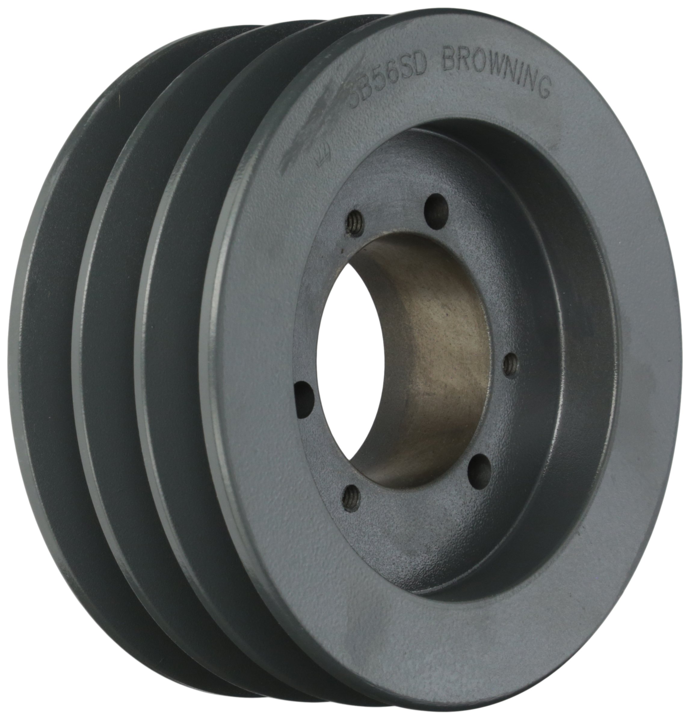 Browning 3B56SD Q-D Sheave - Cast Iron 3 Groove Pulley for A or B Belts with SD Bushing | Industrial Machinery & Power Transmission Equipment