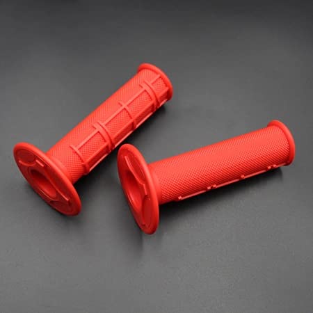 Occus Grips Red Half Waffle Soft MX Grips - Universal 7/8