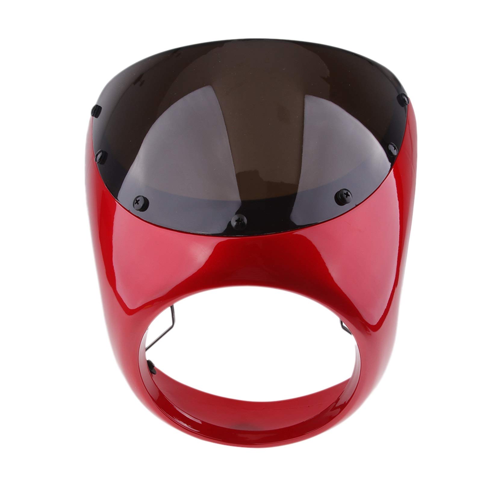 Universal Motorcycle Windshield for Cafe Racer - Durable Plastic Headlight Fairing for Riding Comfort