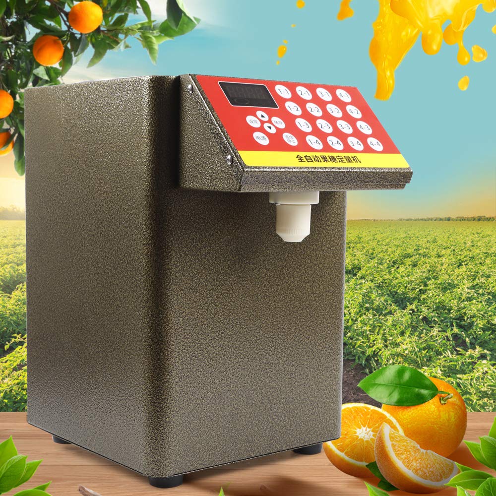 8L Fructose Dispenser Machine for Bubble Tea - 400W Commercial Ice Syrup Dispenser with Precise Measurement for Shops & Cafes | Perfect for Boba, Smoothies, and Dessert Toppings