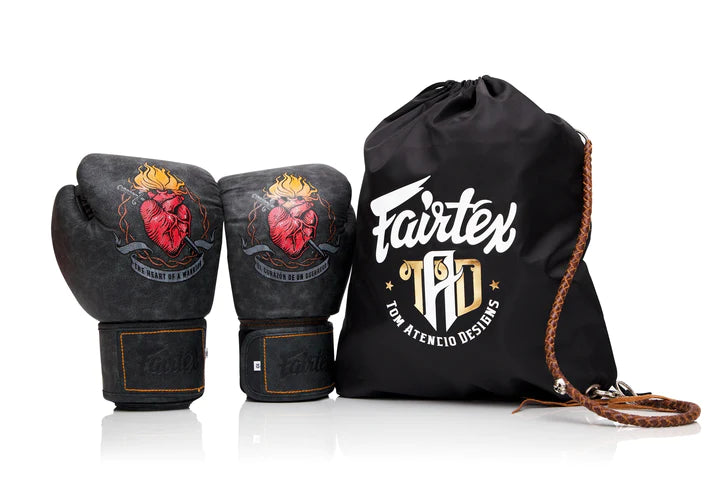 Fairtex Heart of a Warrior Premium Limited Edition Muay Thai Boxing Gloves - Authentic Thai Training Gear for MMA, Kickboxing & Fitness