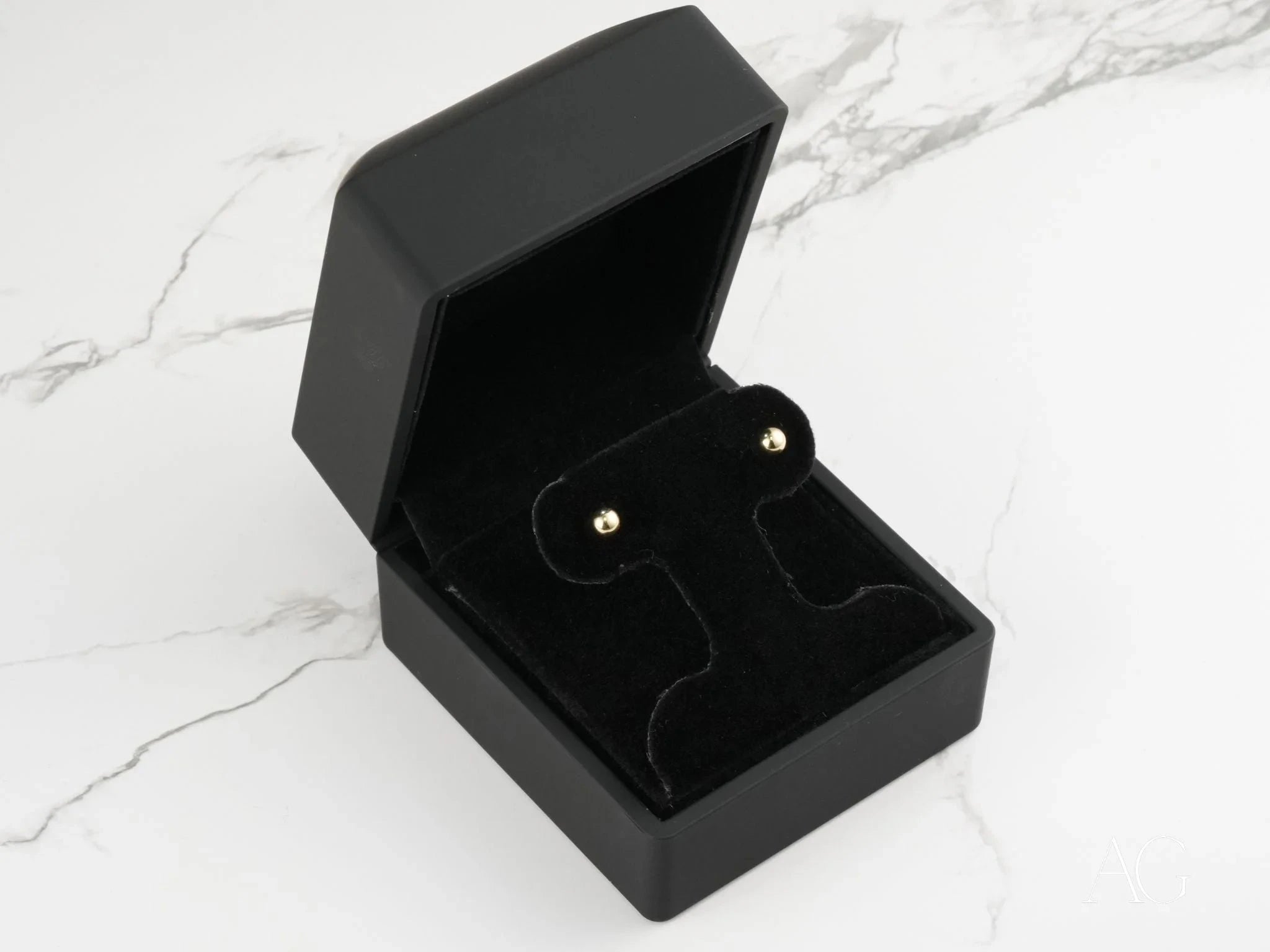18K Gold Ball Stud Earrings - Classic Elegance Jewelry for Women, Perfect for Weddings, Parties & Everyday Wear