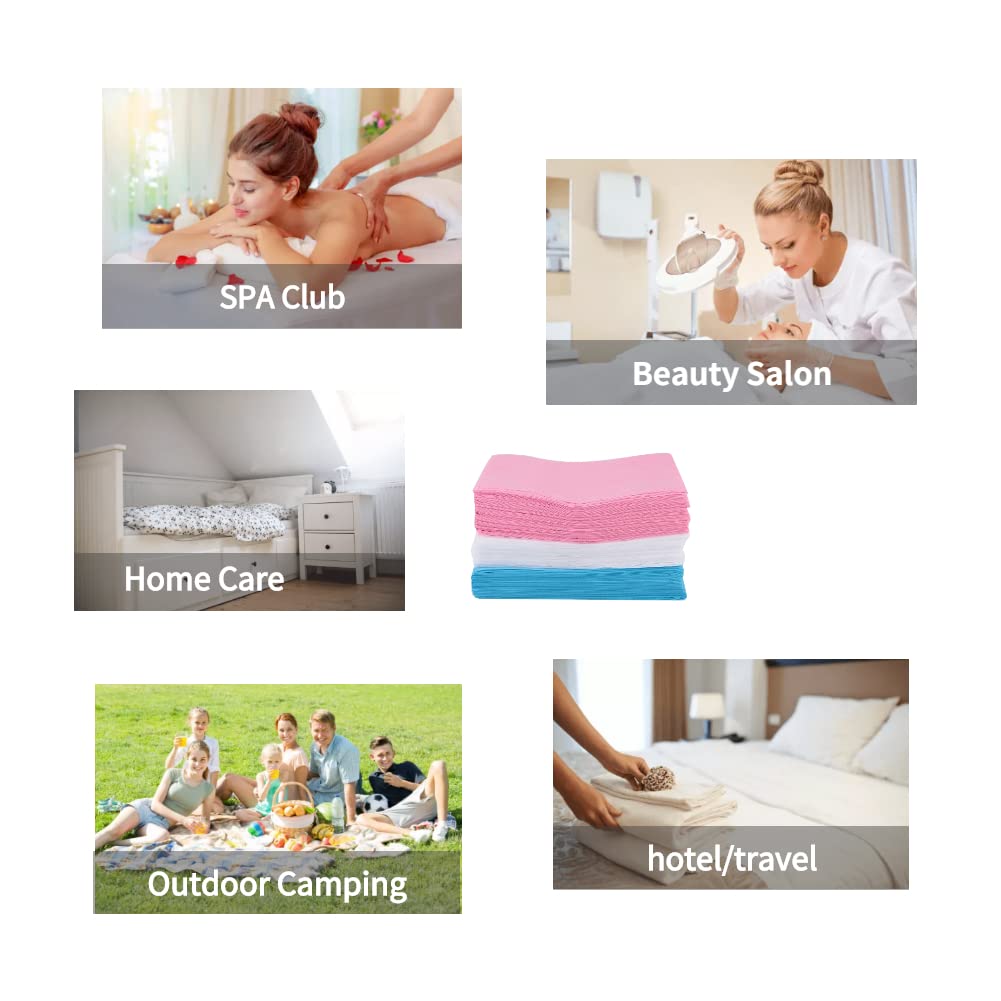40pcs Disposable Bed Sheets - Waterproof & Oil Resistant Massage Table Covers for Salon, Spa, Tattoo & Hotel Use - Hygienic Single-Use Bed Protectors for Beauty Treatments & Professional Services