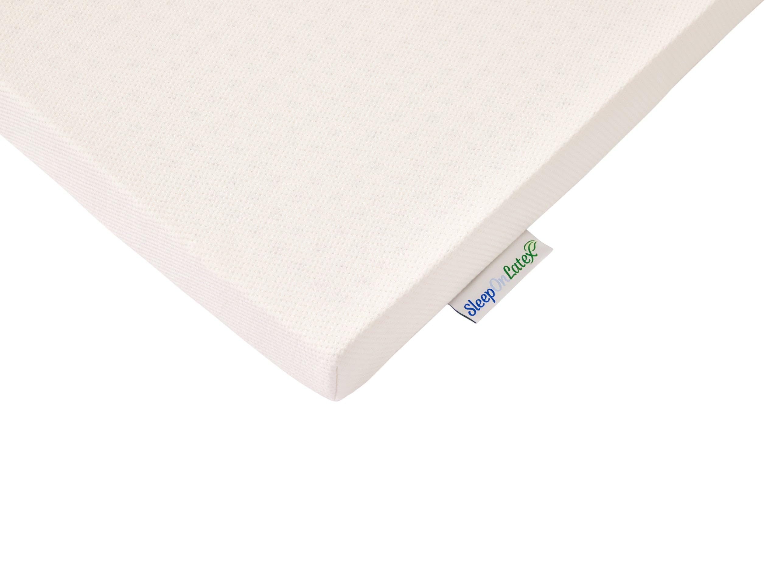Organic Latex Mattress Topper with Luxury Cover - 3 Inch Queen Size, Medium Firmness, GOLS Certified - Perfect for Back Pain Relief & Pressure Point Support - Eco-Friendly Bed Topper for Allergy Sufferers