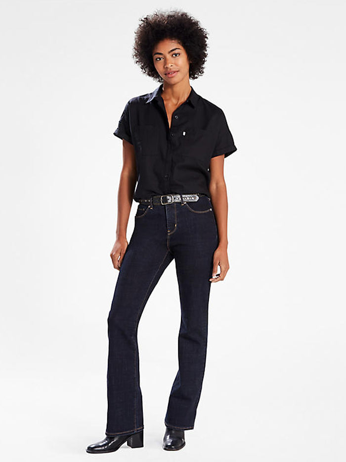 Levi's Women's Classic Bootcut Jeans - Lapis Island Rinse | Comfortable Denim Pants for Casual Wear & Everyday Outfits