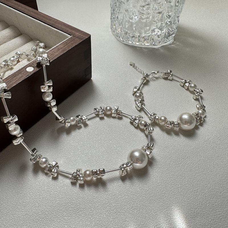 S925 Sterling Silver Irregular Pearl Bracelet for Women - Elegant Boho Jewelry Gift for Birthday, Anniversary & Wedding | Perfect for Casual Wear & Special Occasions