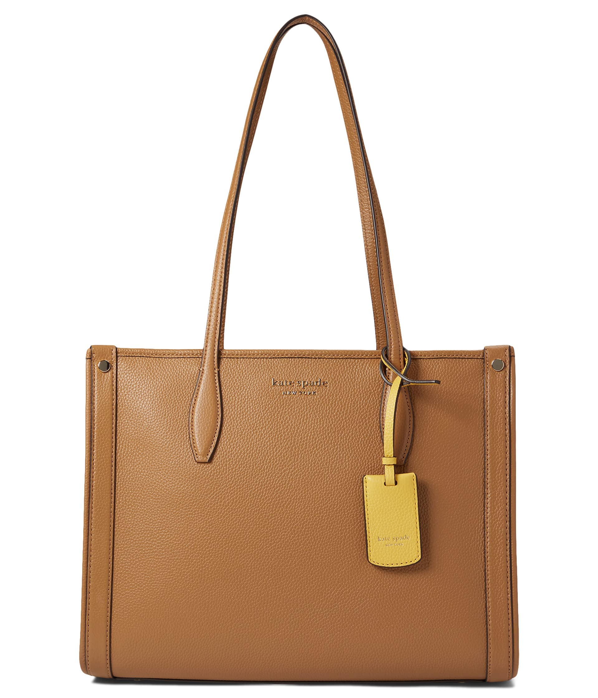 Kate Spade New York Market Pebbled Leather Medium Tote Bag for Women - Stylish Work Tote, Perfect for Office, Travel & Everyday Use