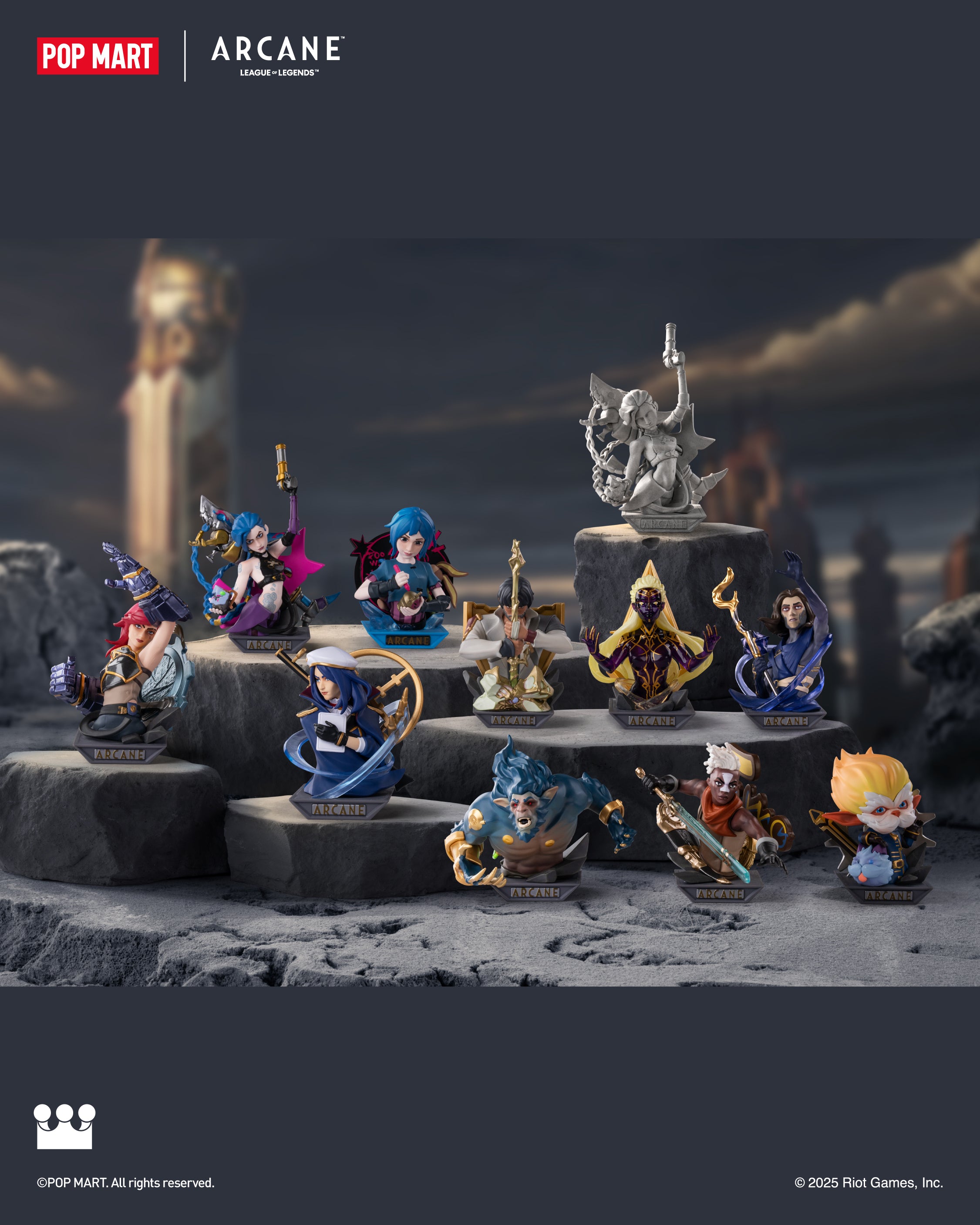 POP MART League of Legends Arcane Series Collectible Action Figures - Perfect for Gaming Room Decor, Anime Merchandise Collection & LOL Fan Gifts