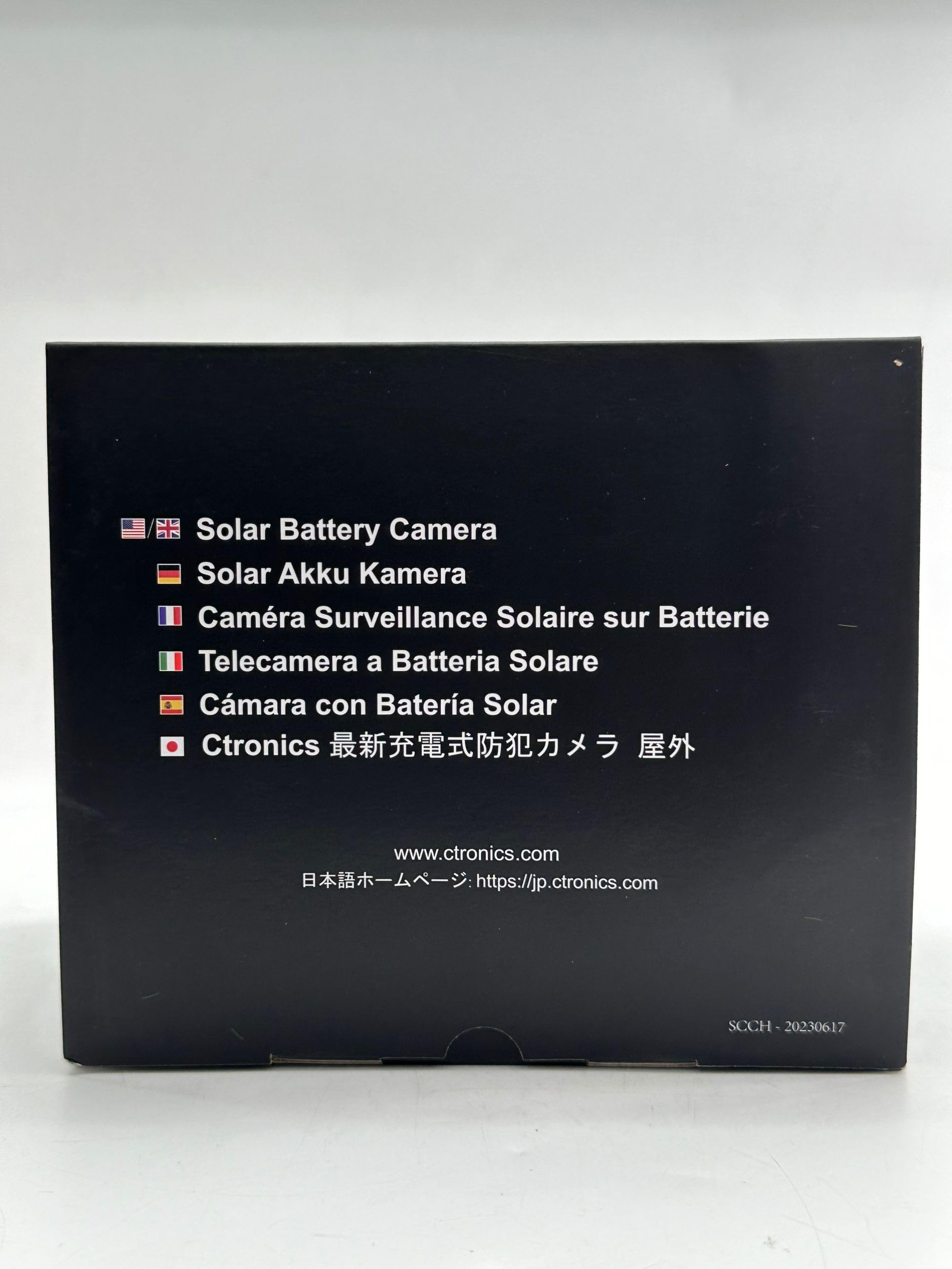 Ctronics 2.5K 4MP Wireless Outdoor Security Camera with Solar Power - 2560x1440P HD, 10000mAh Battery, 360° PTZ, Color Night Vision, PIR Human Detection, 2-Way Audio, IP66 Weatherproof - Ideal for Home, Yard, Garage & Business Surveillance