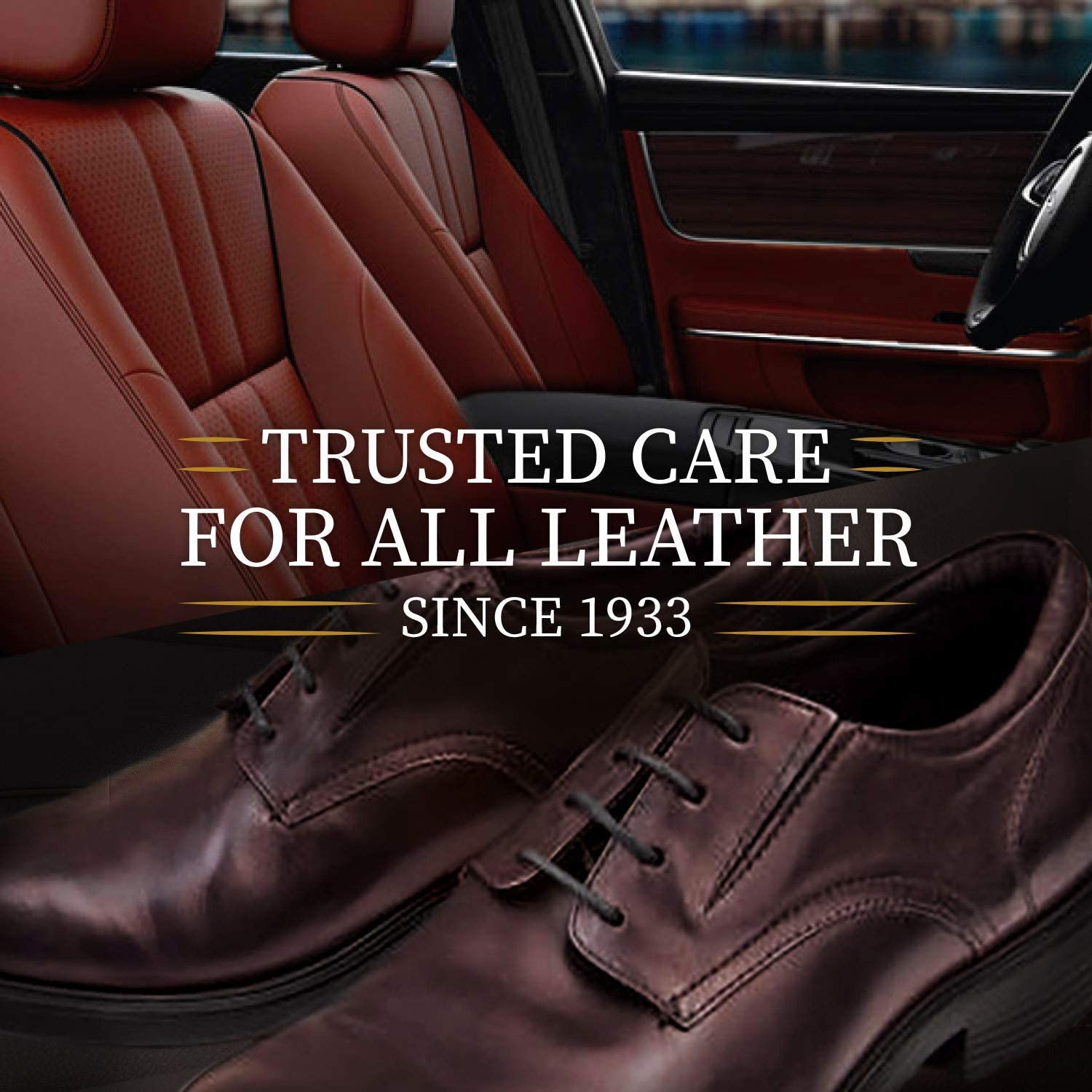 LEXOL All Leather Cleaner - 16.9 oz Bottle | Safe for Car Seats, Furniture, Jackets & Bags | Premium Leather Conditioner & Protector