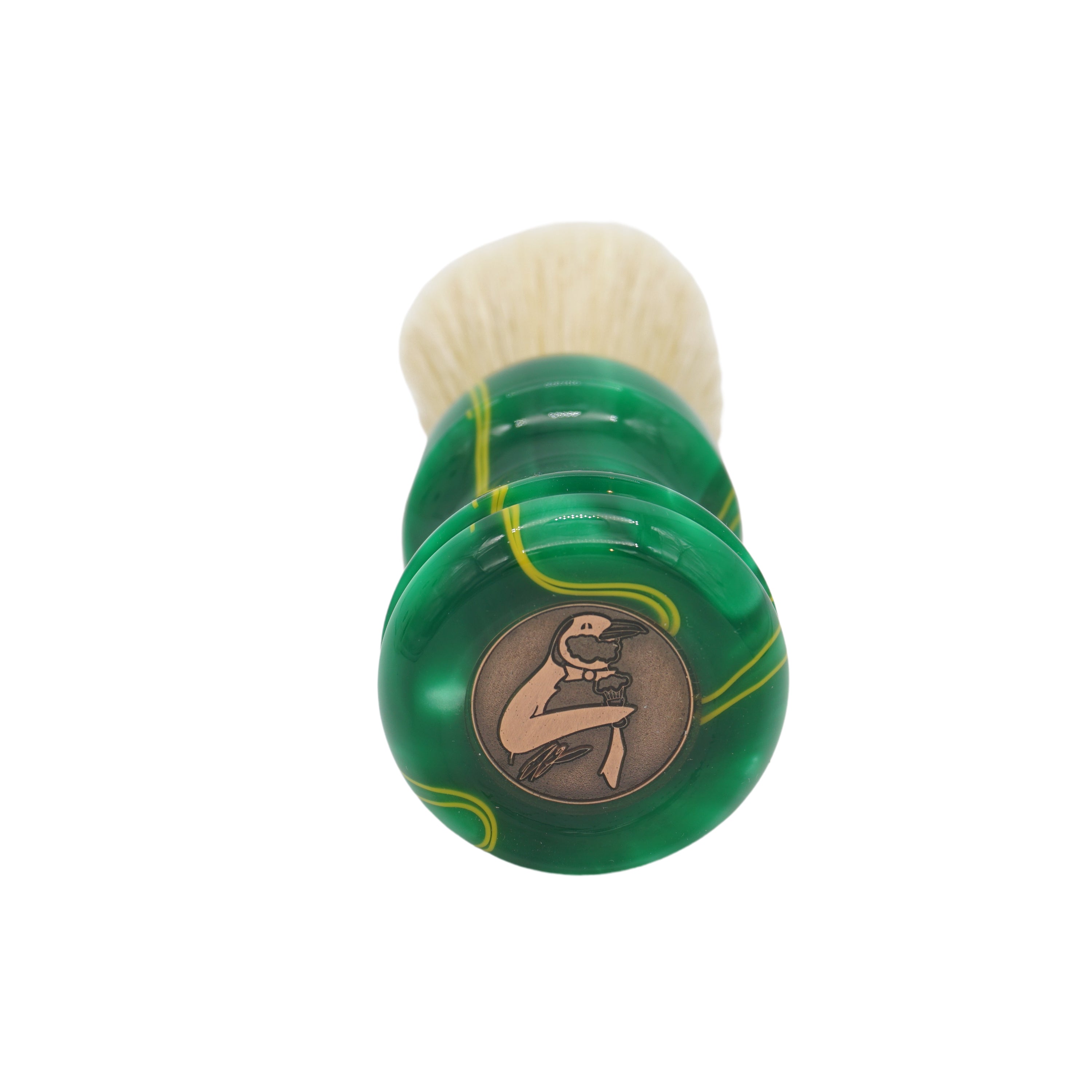 24mm Semogue SOC Premium Boar Bristle Shaving Brush with Handcrafted Green Bay Handle by AP Shave Co. - Perfect for Wet Shaving & Beard Grooming
