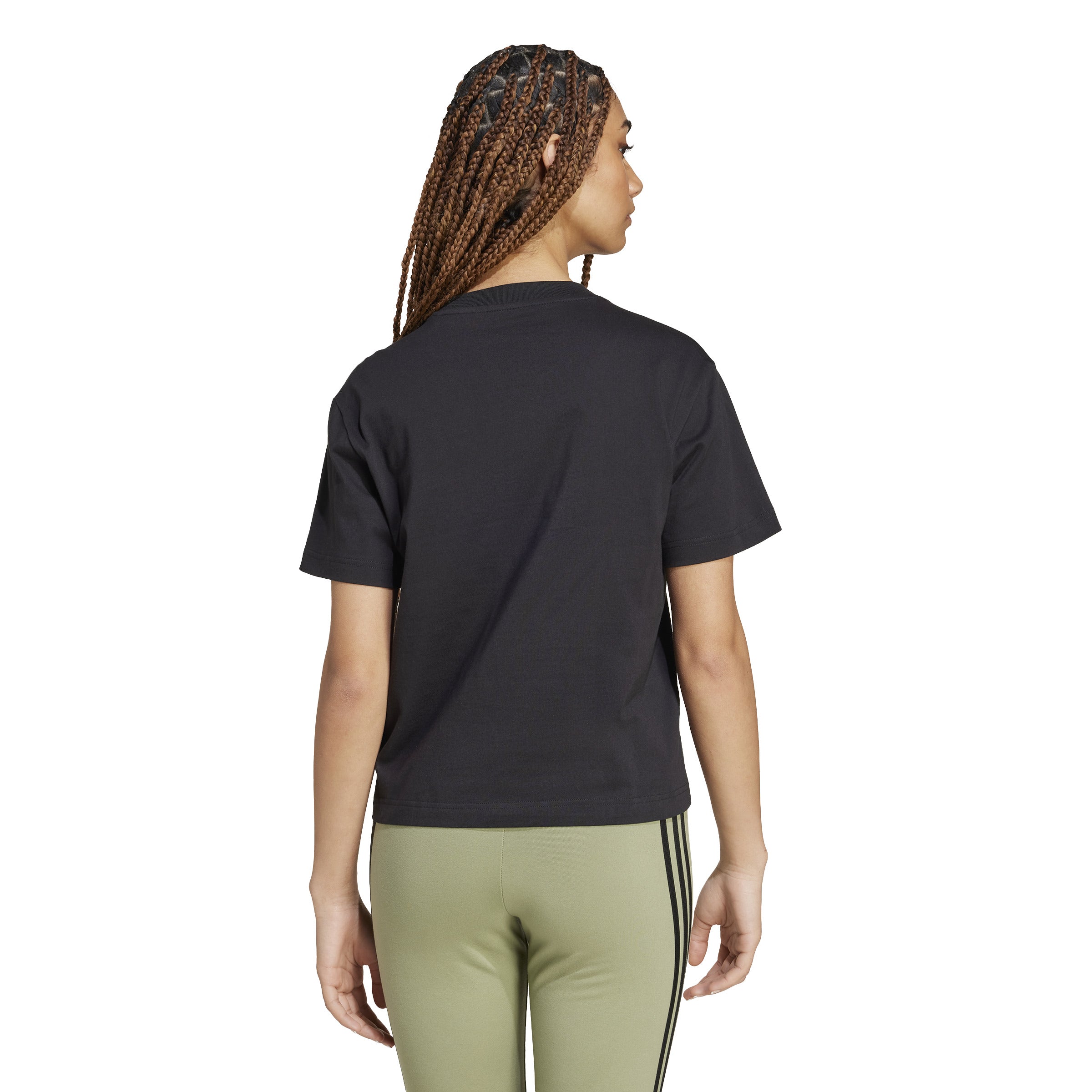 Adidas Women's Essentials Small Logo T-Shirt - Comfortable Casual Tee for Workout, Gym, Running & Everyday Wear