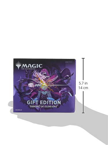 Magic The Gathering Throne of Eldraine Bundle Gift Edition - Alternate Art Cards, 10 Booster Packs + 1 Collector Booster with Premium Accessories | Perfect for MTG Collectors & Game Nights