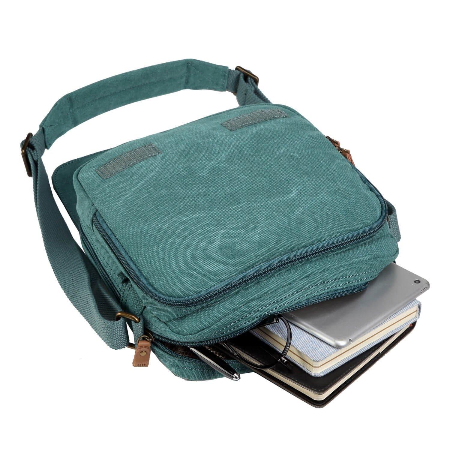Troop London Classic Canvas Crossbody Bag for Men & Women - Stylish & Durable Shoulder Bag for Travel, Work & Everyday Use