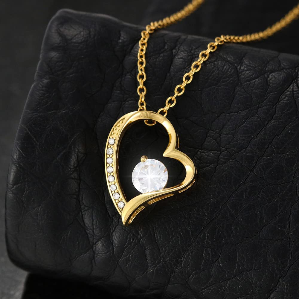 Personalized Mom Necklace - Gemstone & Cubic Zirconia Pendant Jewelry with Message Card & Gift Box | Thoughtful Gift for Mother's Day, Christmas, Birthday from Son | Perfect for Daily Wear, Special Occasions & Heartfelt Moments