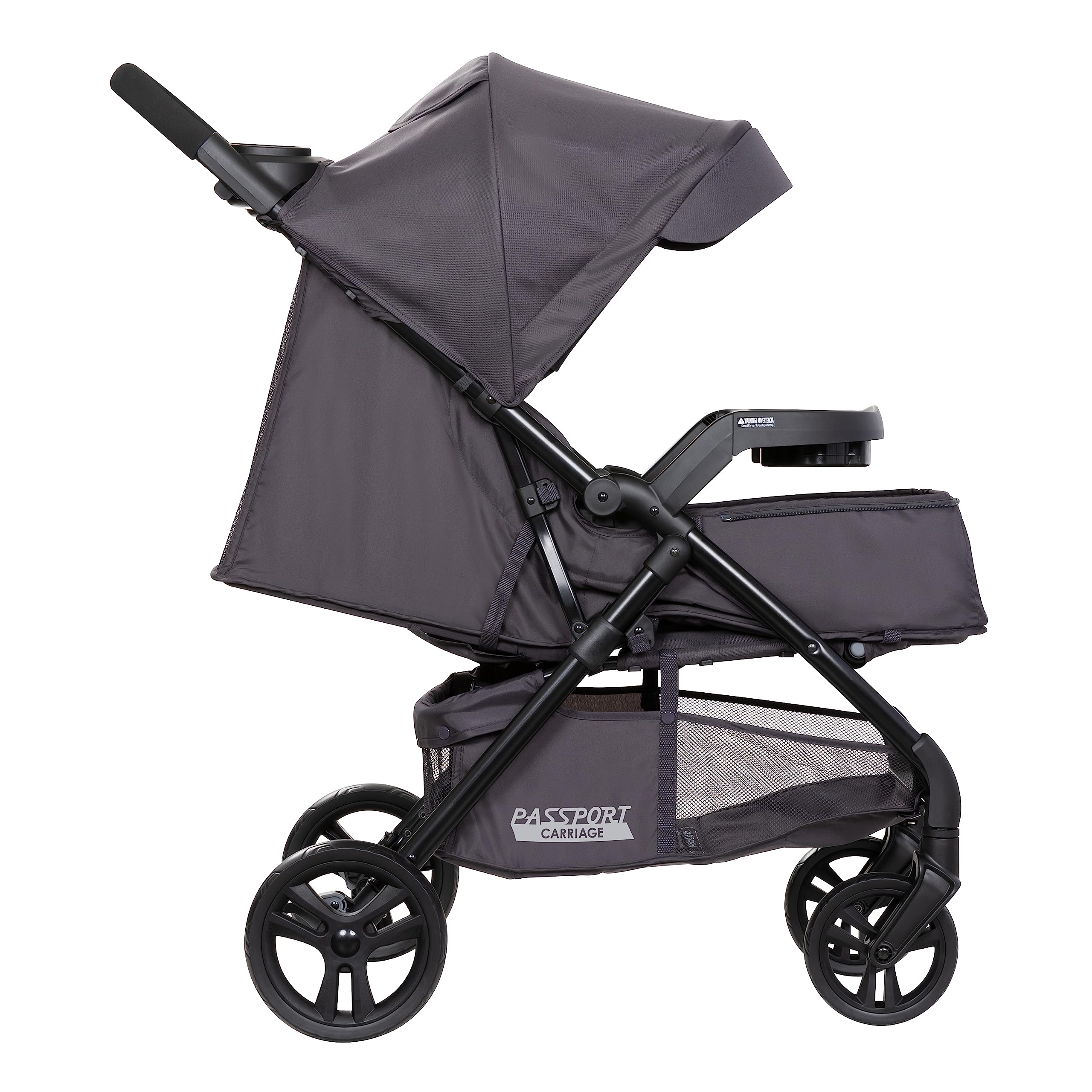 Baby Trend Passport® Stroller Travel System with EZ-Lift™ Infant Car Seat - Lightweight & Compact for Airplane Travel, Perfect for Newborns to Toddlers, Dash Black | Ideal for Family Outings, Shopping & Vacations