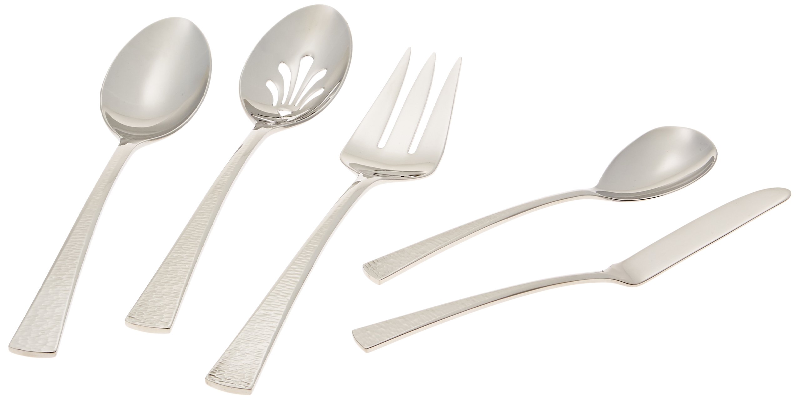 Gorham 871430 Biscayne 65-Piece Stainless Steel Flatware Set, Silverware for 12 - Elegant Dining Utensils for Restaurants, Weddings & Formal Dinner Parties