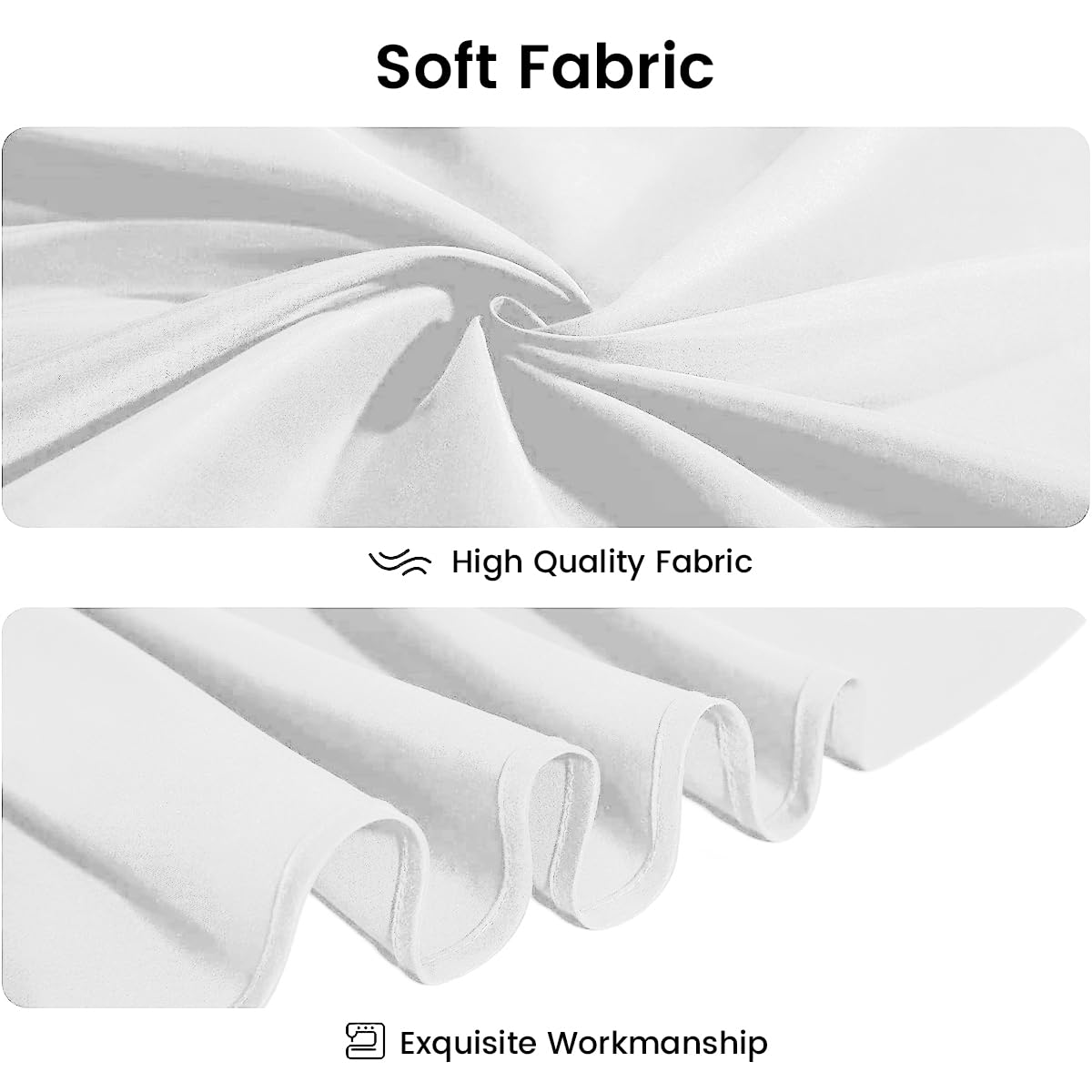 Custom Printed Tablecloth with Business Logo - Premium Rectangular Table Covers, Fitted Tablecloths & Table Skirts for Restaurants, Weddings, Banquets (6-8ft, White) | Perfect for Corporate Events, Catering Services & Fine Dining Establishments