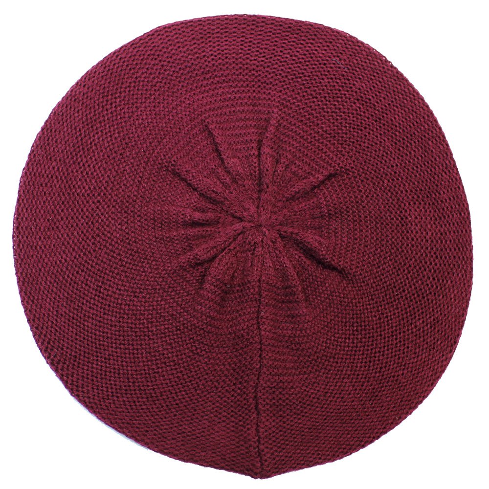 JTL Women's Fashion Beret Beanie Hat - Lightweight Knit Solid Color Winter Cap for Casual Outfits & Cold Weather