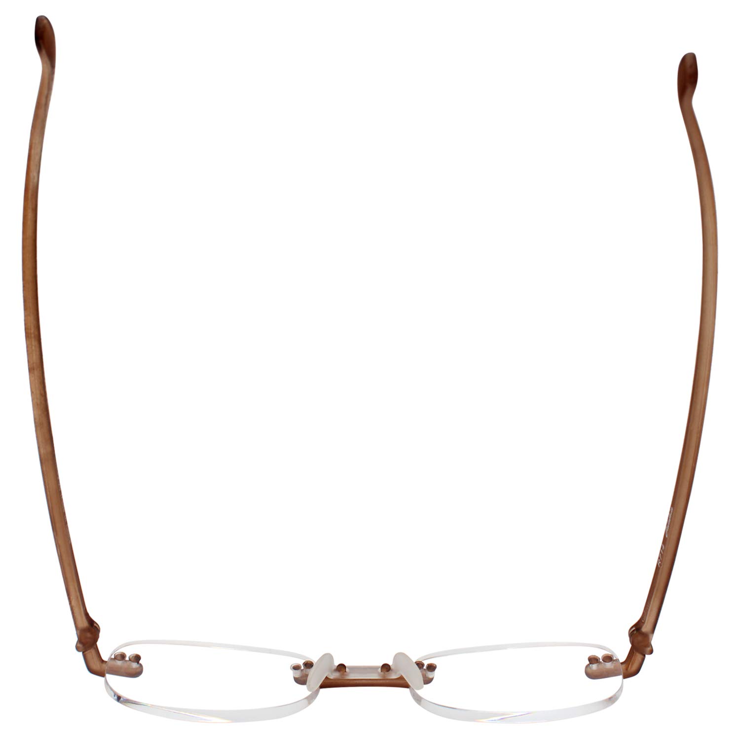 The Original Flexie Reading Glasses By Calabria - Comfortable Spring Hinge Readers (3.25 Magnification, Root Beer Color) for Reading, Computer Work & Crafts