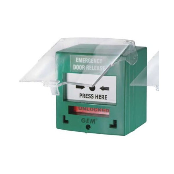 Emergency Door Release Green Resettable Call Point DP/DT CP32G - Fire Safety Device for Buildings, Schools & Offices