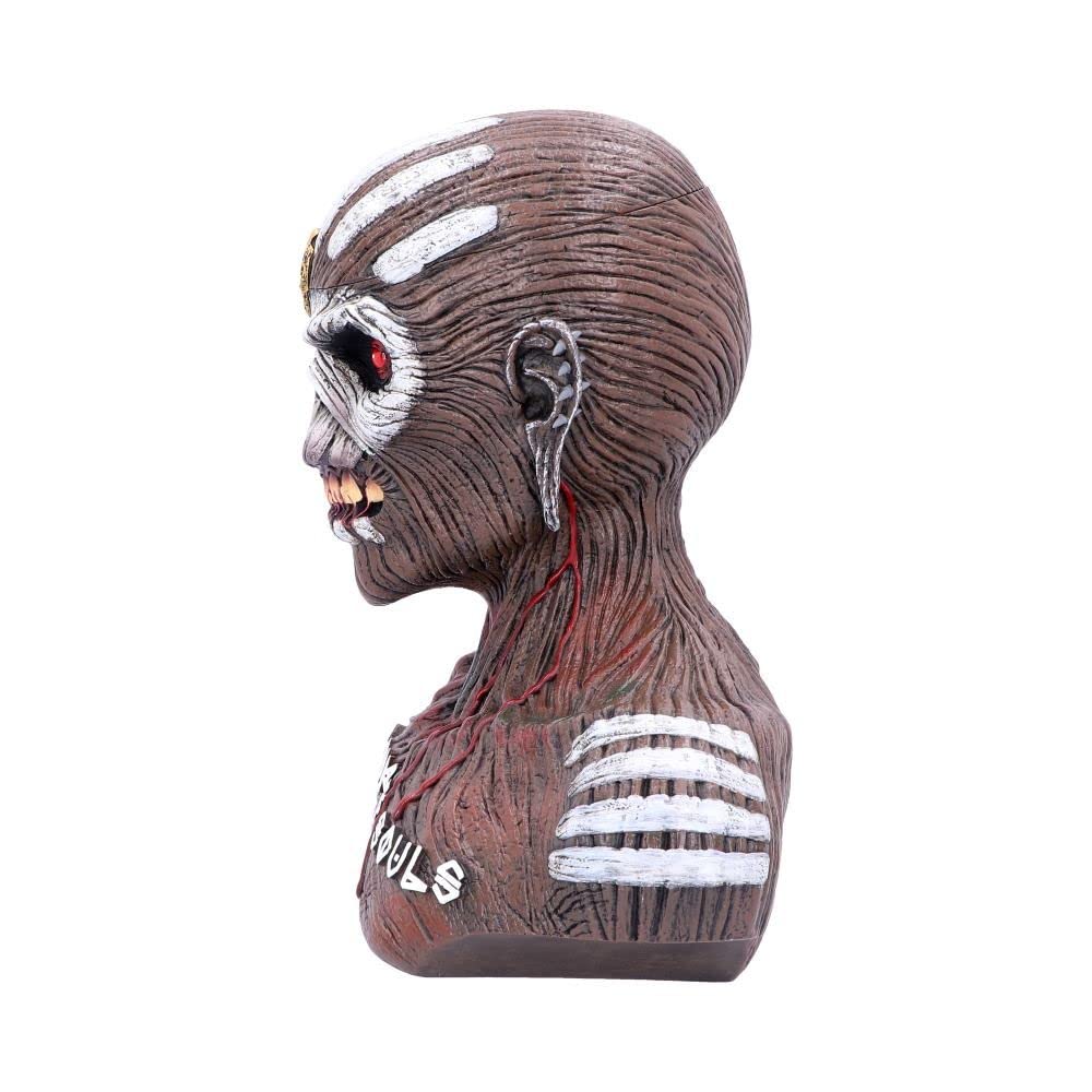 Official Iron Maiden Book of Souls Bust Box - Licensed Collectible Statue (26cm Large, Brown) | Perfect for Metal Music Fans & Home Decor | Great Gift for Rock Memorabilia Collectors