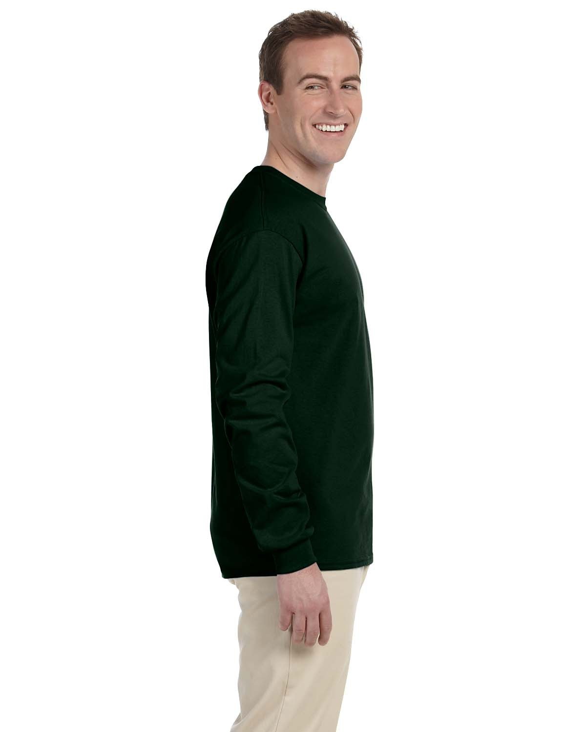 Fruit of the Loom Men's & Women's Ribbed Cuff Jersey T-Shirt - Soft Cotton Crewneck Tee for Casual Wear, Workout & Everyday Comfort