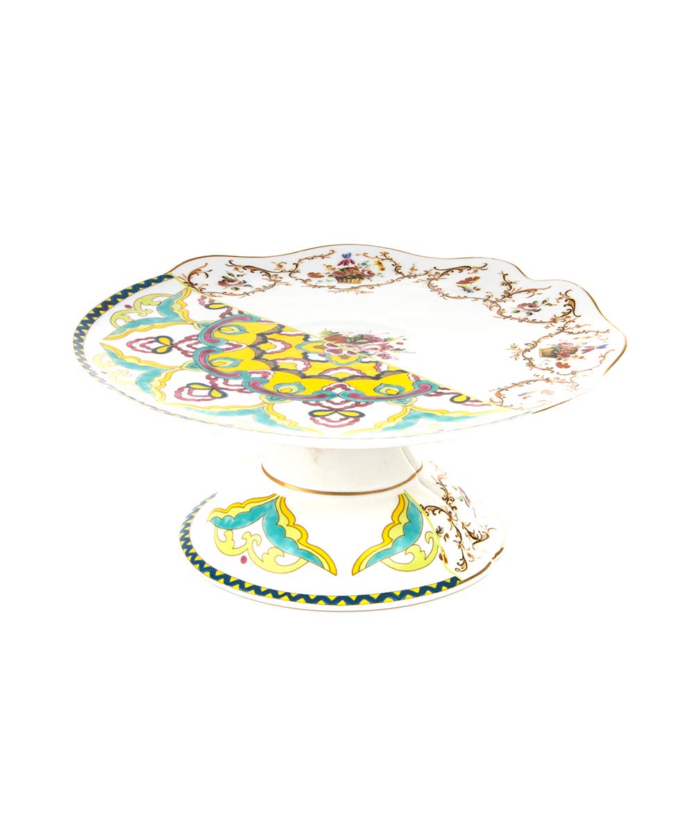Seletti Hybrid Multicolor Leandra Cake Stand - Stylish Decorative Dessert Display for Parties, Weddings & Home Decor