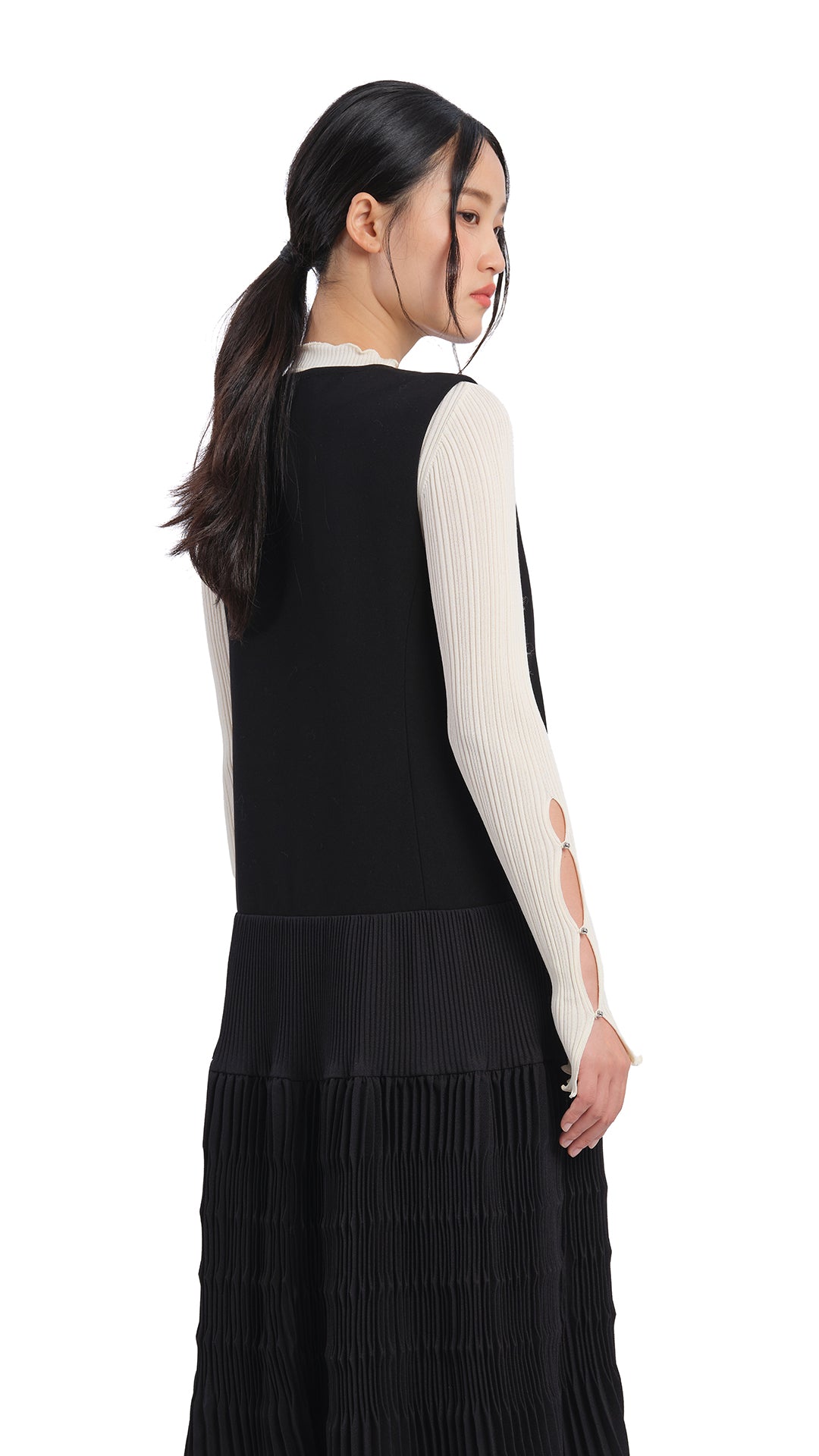 Elegant Olive Green Pleated Midi Dress for Women - Perfect for Office, Party & Special Occasions