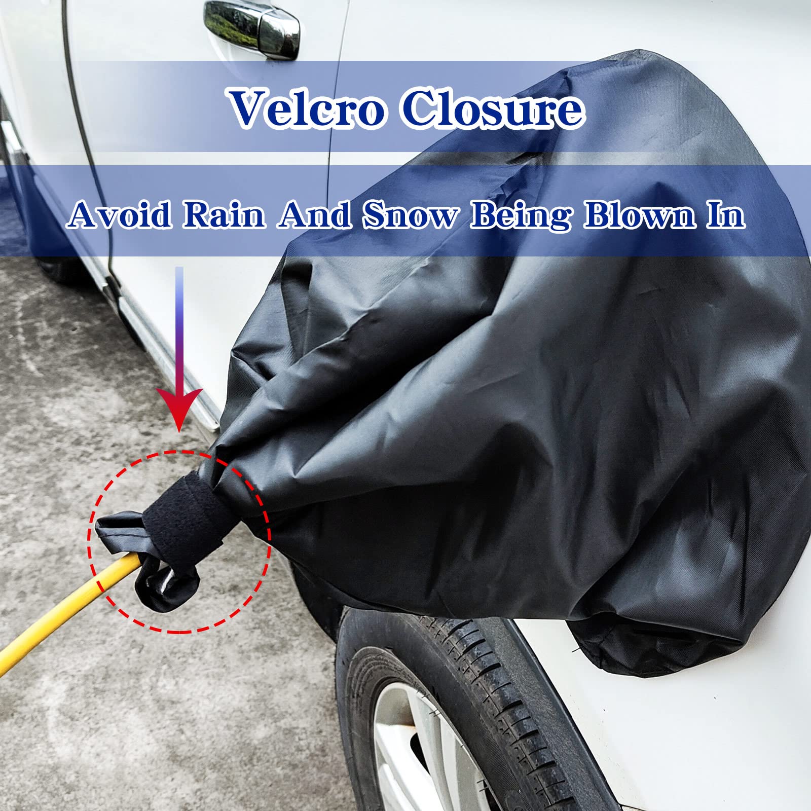 Waterproof EV Charger Port Cover - Magnetic Outdoor Electric Car Plug Protector for Snow, Rain & UV Protection | All-Weather Charging Accessory for Tesla, Nissan Leaf & Steel-Bodied EVs | Home & Public Charging Station Use
