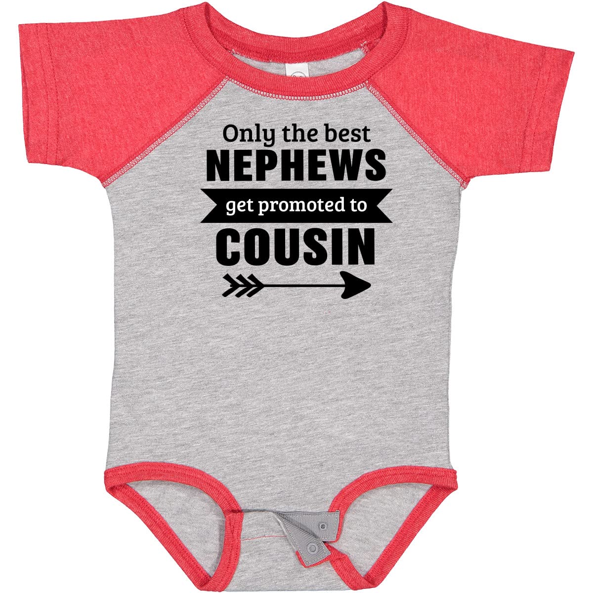 Inktastic Only The Best Nephews Get Promoted to Cousin Baby Bodysuit - Funny Family Gift for Newborns, Infants & Toddlers - Perfect for Birthdays, Holidays & Family Reunions