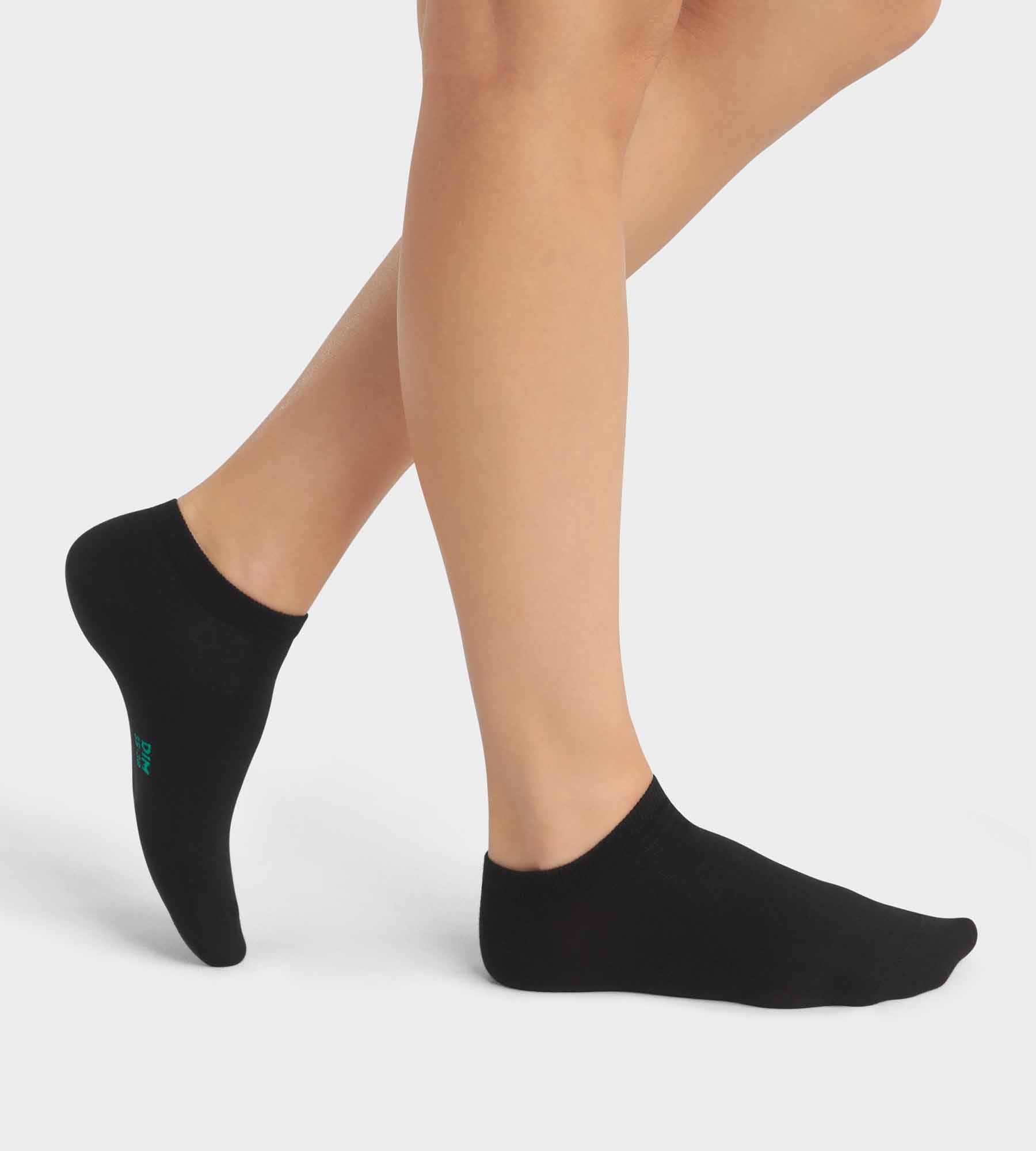 Organic Cotton Women's Ankle Socks 2-Pack - Black | Soft & Breathable Everyday Socks for Work, Yoga & Casual Wear